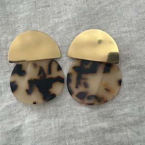 Jcrew tortoise shell earrings